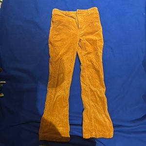 Orange corduroy pants